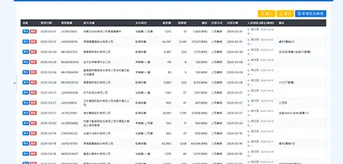 財務管理系統 - 收支流水帳與科目分類介面